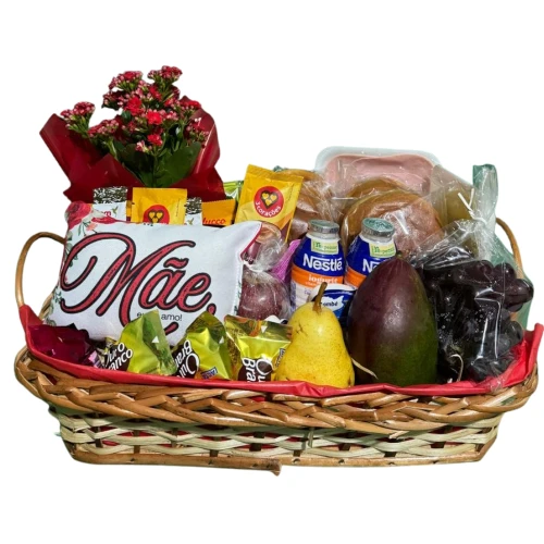Cesta Delicadeza de Mãe com Flores